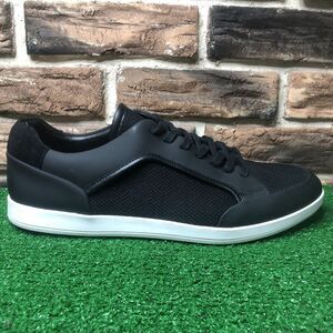 Calvin Klein Mens Maxen  Low Top Lace Up Fashion Sneakers Black Size 10.5